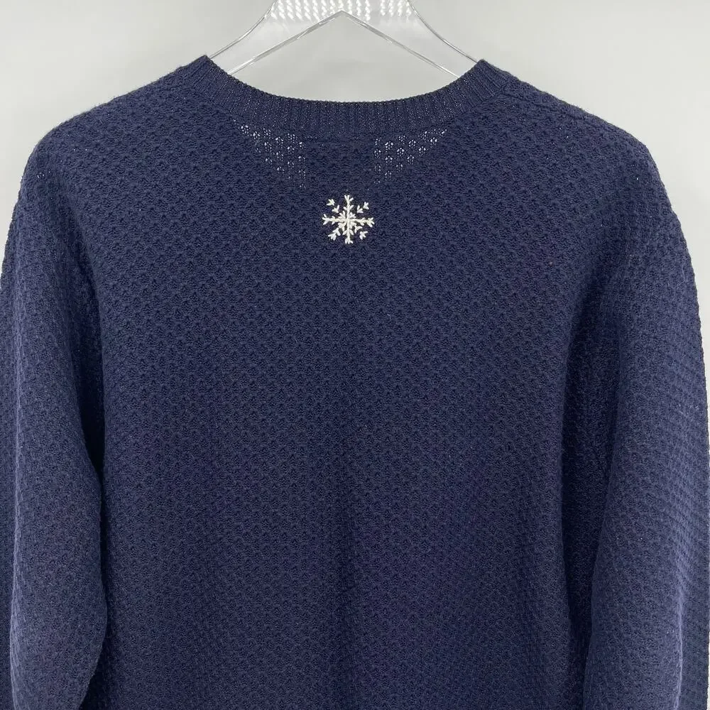 Northern Reflections Fair Isle Button Front Cardigan Sweater Size Medium